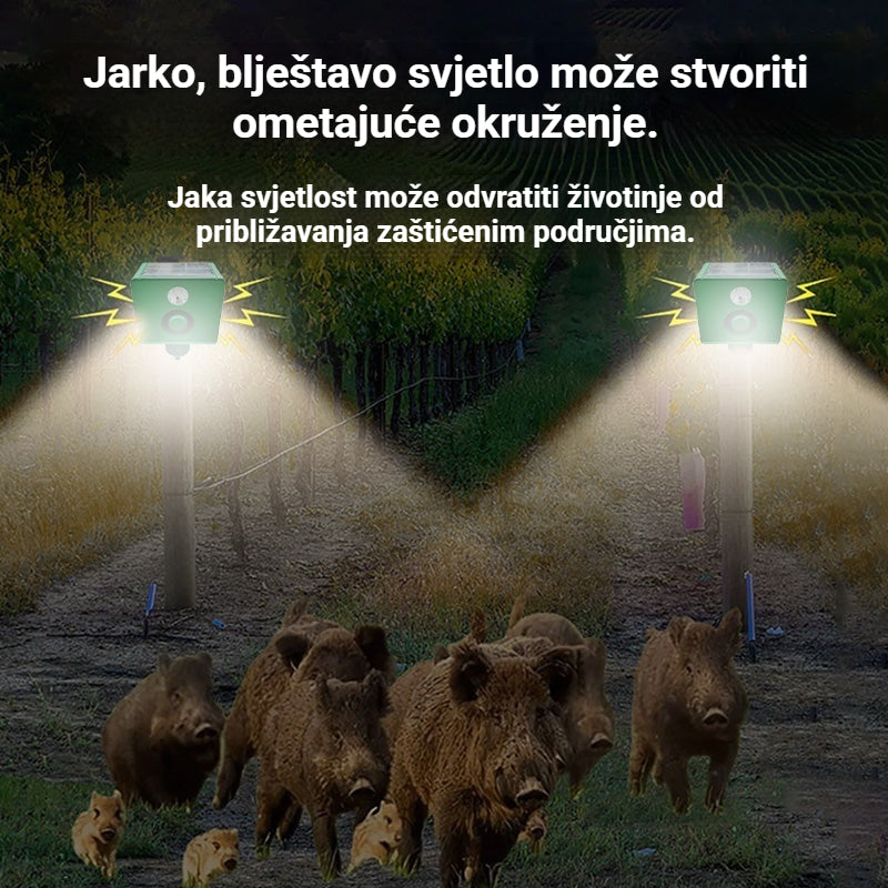 【✨-50% samo kratko vrijeme】🐅Solarni svjetlosni alarm za odbijanje divljih životinja