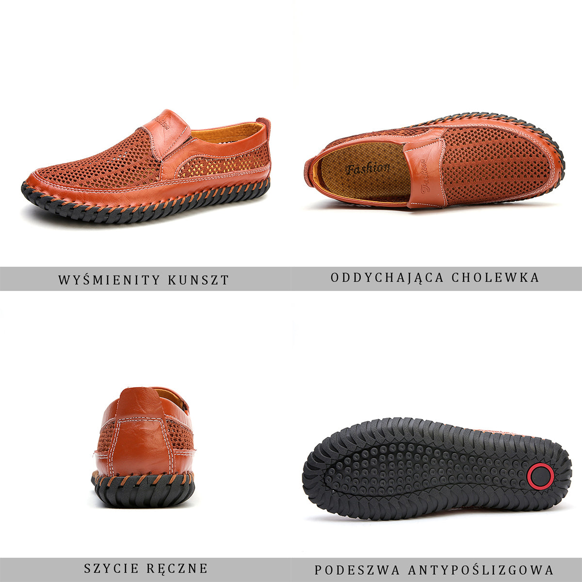 💥🔥【38-48】👞Nowe męskie buty ze skóry siatkowej na wiosnę i lato - duże rozmiary - prawdziwa skóra bydlęca, odporne na pot i nieprzyjemny zapach, oddychające i wygodne🔥💥