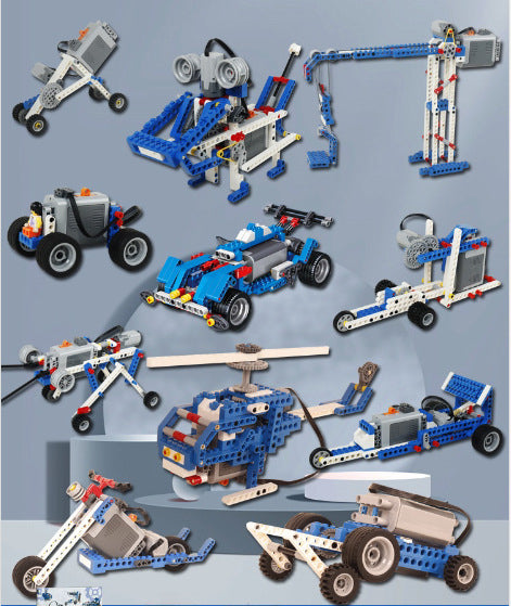 ✨【Zabawki edukacyjne dla dzieci】🌟【396 sztuk】Elektryczna zabawka budowlana
