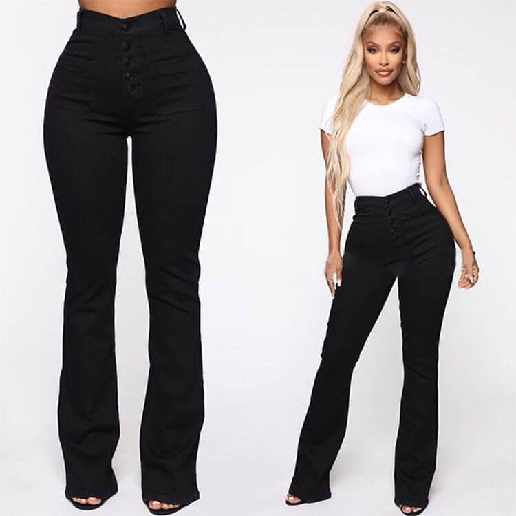 🤍【50% popusta】💙【S-4XL】👖 Ženske, elegantne traperice visokog struka, zvonastih rukava, elegantne i vitke, s oblinama koje će pokazati obline vašeg tijela