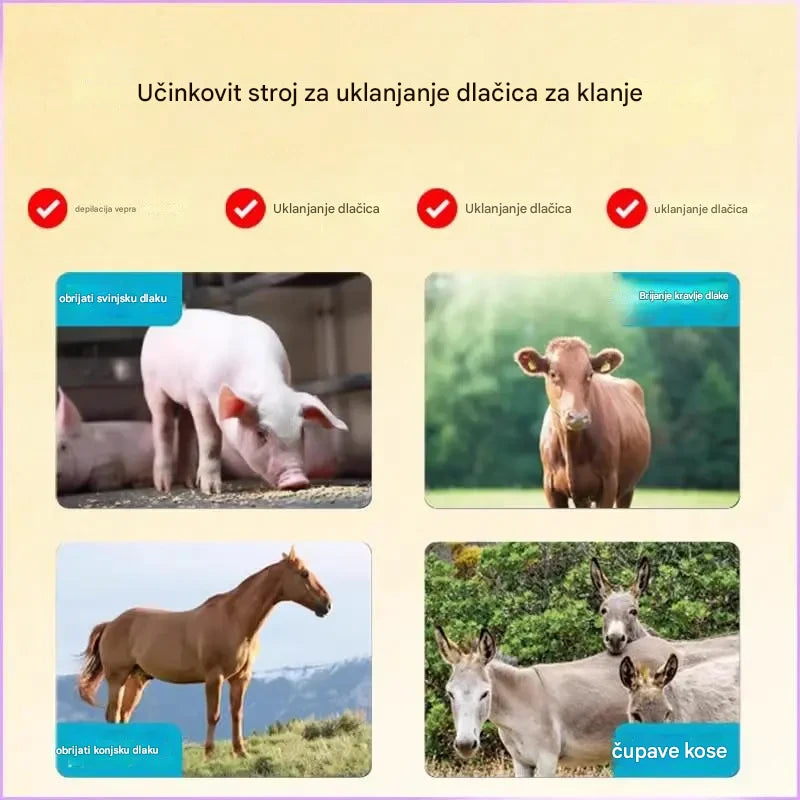 ⏰Disk za uklanjanje dlačica⚡Univerzalni stroj za uklanjanje dlaka od nehrđajućeg čelika disk za brijanje 🐖🐂🐏 za uklanjanje dlaka sa svinja, goveda i ovaca