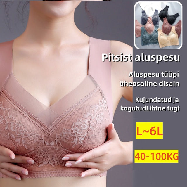 🎀Купете два, вземете два безплатно👙【40-110 кг】Дамски тънък удобен сутиен с безшевна ледена коприна и безшевна дантела