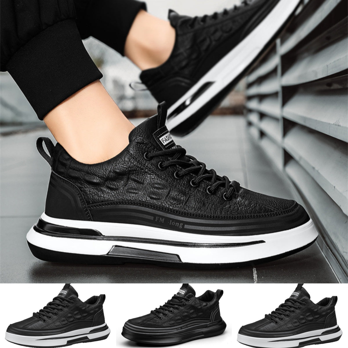 🔥【39-44】👟Zapatillas deportivas casuales de moda para exteriores para hombre, suela gruesa, cómodas