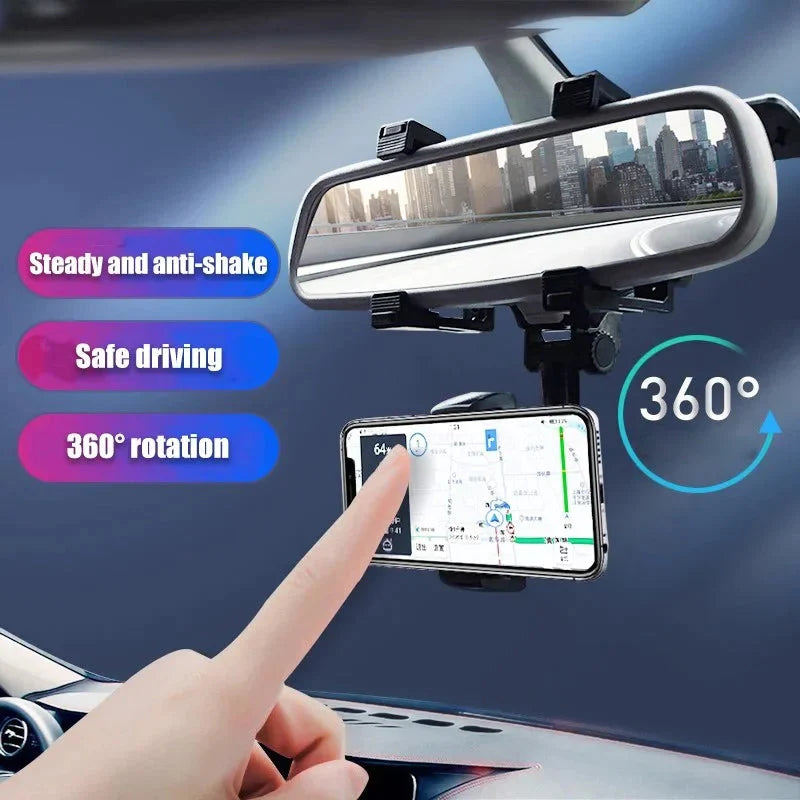 🎁【Compra uno y llévate otro gratis】Soporte para teléfono para coche giratorio 360° multifuncional. Súper fácil de usar y muy práctico.