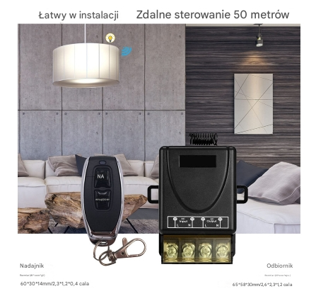 【Artykuły gospodarstwa domowego】【HOT SALE】Bezprzewodowy przełącznik zdalnego sterowania 30A przekaźnik dużej mocy