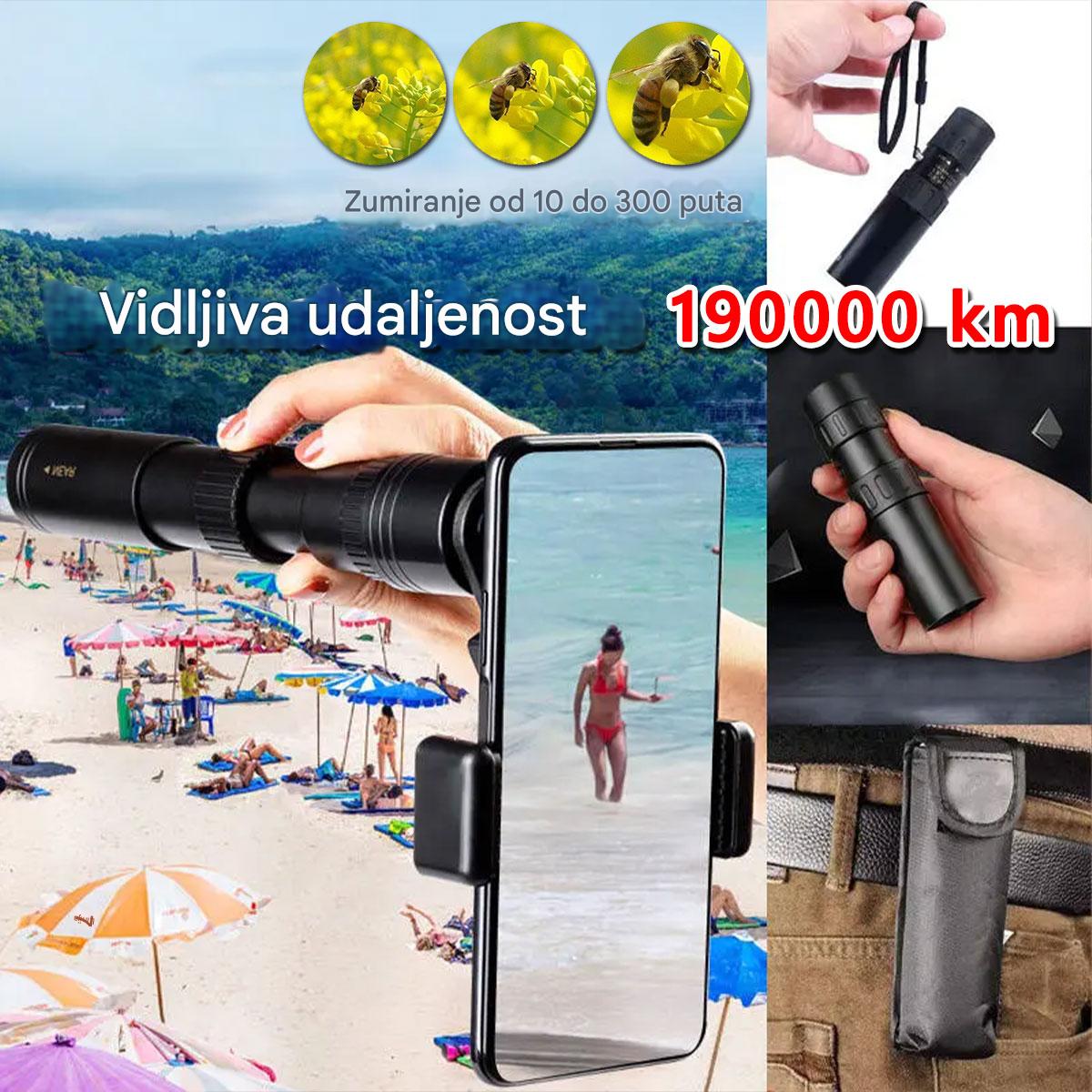 đ„đ„Visoka kvaliteta, super niska cijenađ„Monokularni teleskop visoke rezolucije, poveÄanje 10-300x -