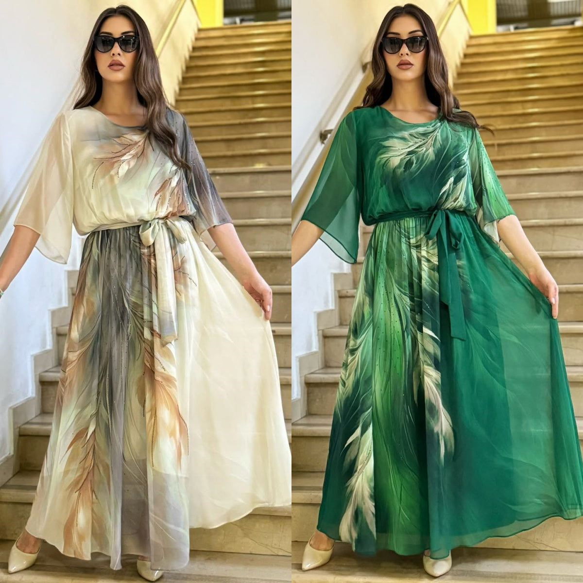 🎄👗【S-5XL】💖Modna ženska haljina od šifona visoke kvalitete 2025.