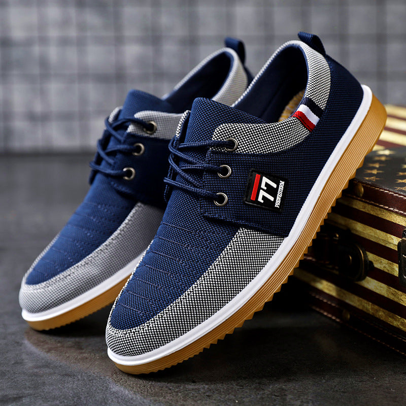 🔥Gran oferta - 45% de descuento🔥Zapatos de lona informales de estilo coreano 2025 para hombre, transpirables y versátiles