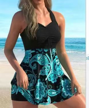 【50% POPUSTA】🌴🏖️👙【S-6XL】Elegantni kupaći kostim velikih dimenzija s printom za žene, 🏖️ pogodan za plažu, sunčanje, plivanje, zabavni park, kupanje u termalnim izvorima