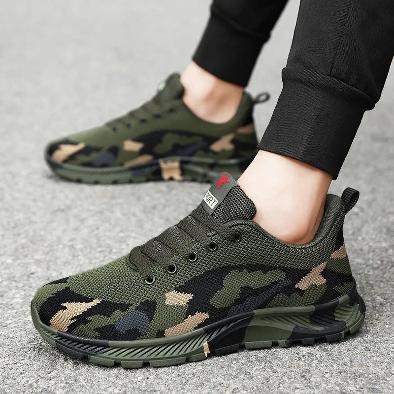 š„¾ć36-44ćBotas de senderismo de camuflaje para hombre