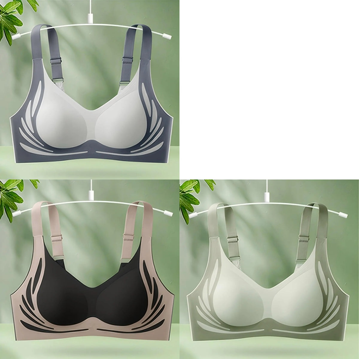 😍50% popusta😍❤️【40-85kg】【Paket od 3】Ženski jednodijelni bežični grudnjak