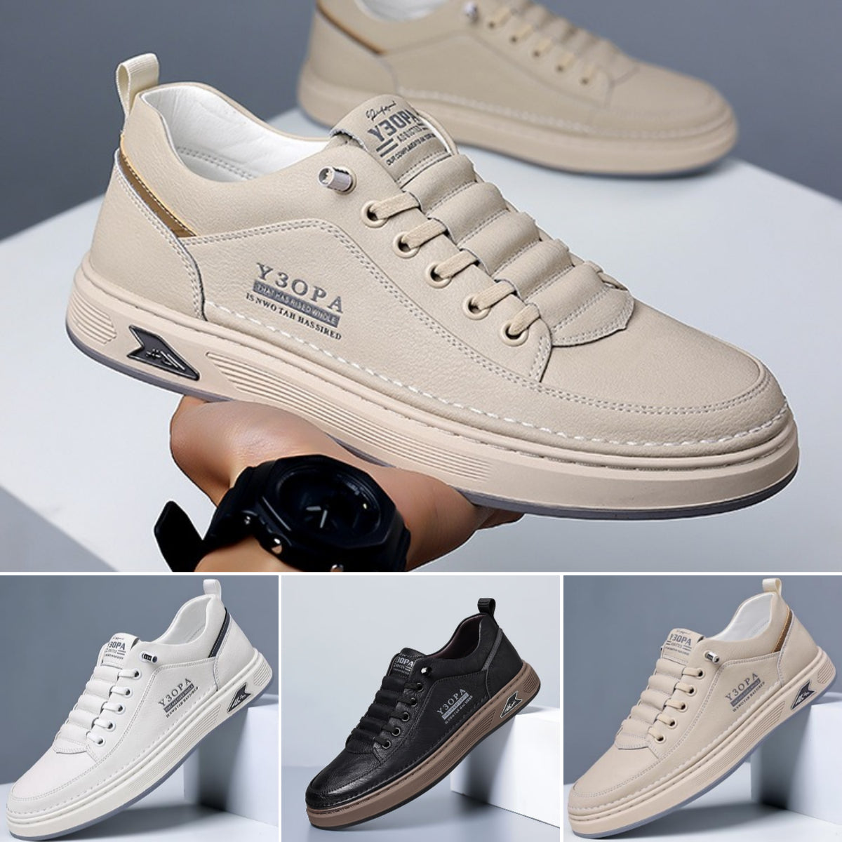 🔥Последния ден 50% отстъпка🔥👟【39-44】Дишащи равни мъжки обувки от висок клас от естествена кожа за 2025 г. стил