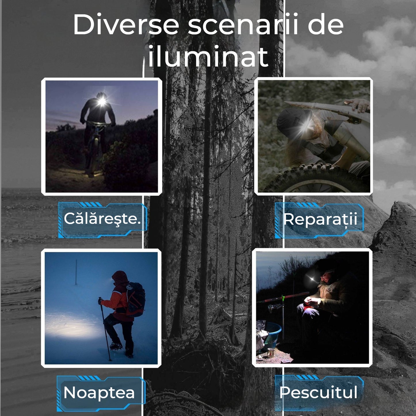 📢Vruća rasprodaja🧢🌙🔦🔥integred Smart LED svjetiljke, vanjsko noćno ribolovno svjetlo, lako napunjeno i dugo trajanje baterije