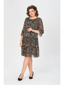 【🥇🥇Бестселър в България】👗【S-5XL】 Нова елегантна рокля с щампа за пролет и есен 2025