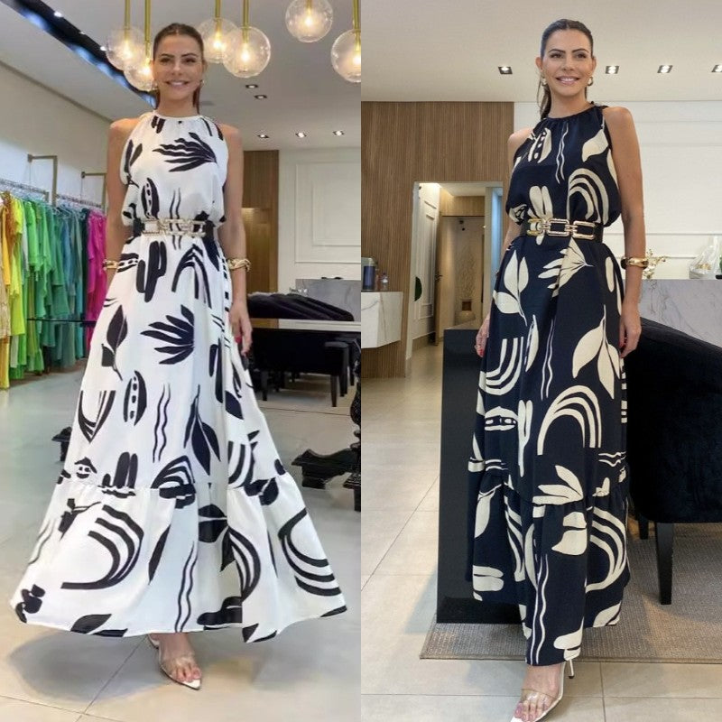 ✨【S-5XL】👗Piękna, wysokiej jakości sukienka na szelkach, wygodna i elegancka, można ją dopasować do łańcuszka w talii, aby podkreślić wyrafinowanie