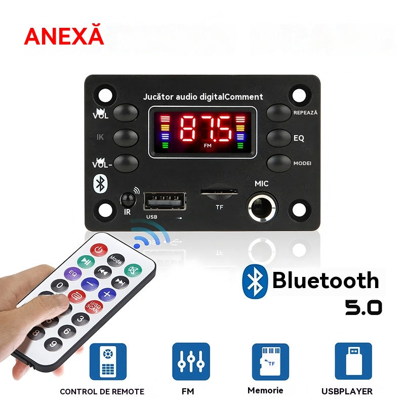 ✨💥【Compra 1 y llévate 1 gratis】 🎵 Amplificador de altavoz Bluetooth y DAC con control remoto inalámbrico, conexión USB y grabación 🎙️