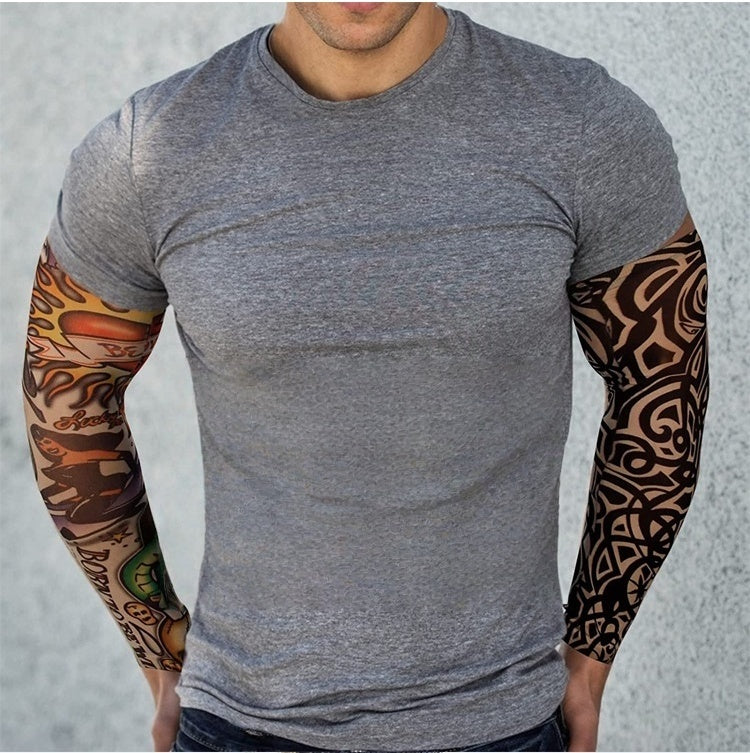 💥【Compra 3 pares y llévate 3 gratis】😎 Mangas de tatuaje para exteriores con protección solar Ice Silk