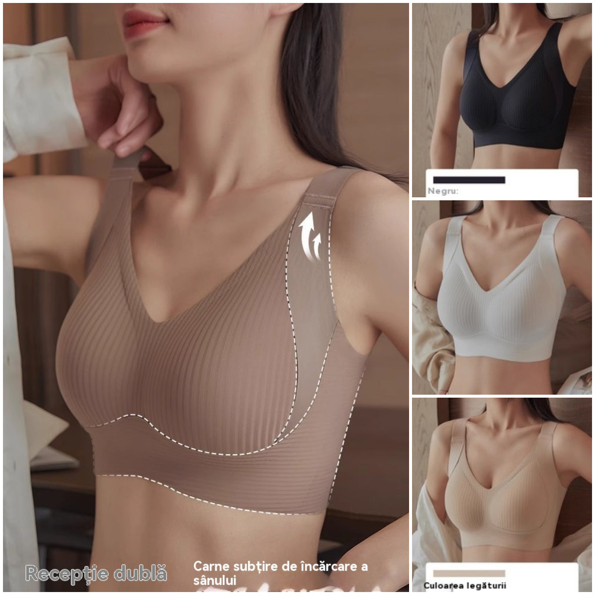 đCompra dos y llĂŠvate dos gratisăPara 40-95 kgăSujetador femenino sin aros y sin costurasâ¤ď¸