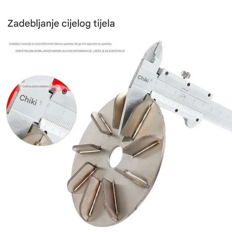 ⏰Disk za uklanjanje dlačica⚡Univerzalni stroj za uklanjanje dlaka od nehrđajućeg čelika disk za brijanje 🐖🐂🐏 za uklanjanje dlaka sa svinja, goveda i ovaca