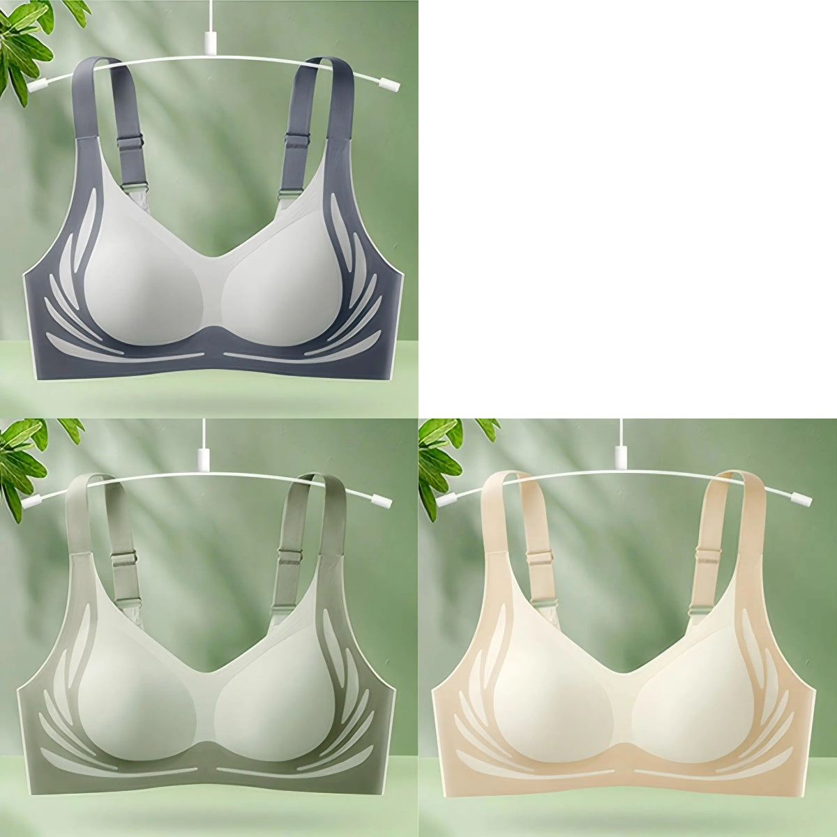 😍50% popusta😍❤️【40-85kg】【Paket od 3】Ženski jednodijelni bežični grudnjak