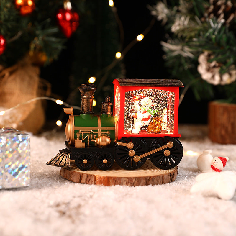 🎅Wigilia Bożego Narodzenia Prezent na Boże Narodzenie pozytywka pociąg pozytywka ozdoba kryształowa kula🎅