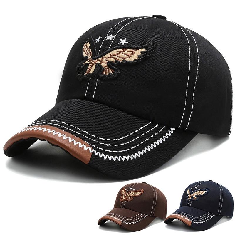 💥Sombrero de águila bordado de estilo coreano, sencillo, personalizado y moderno, gorra de béisbol versátil con pico de pato