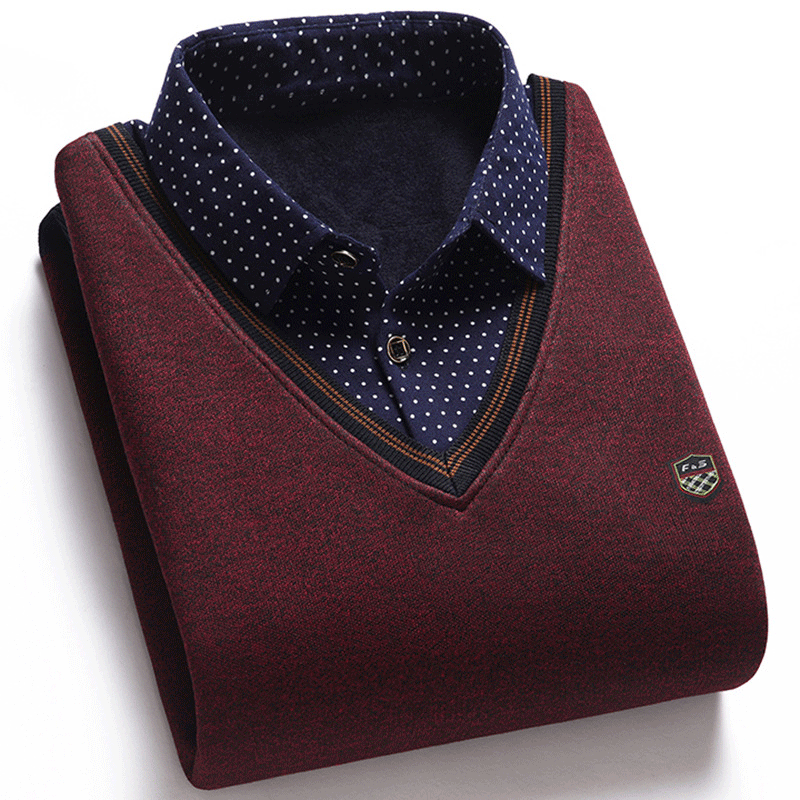 🔥👔【M-4XL】Мъжко есенно-зимно ново кадифено дебело топло плетено яке