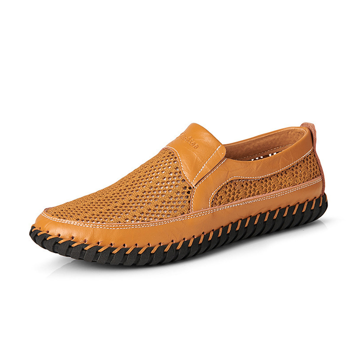 💥🔥【38-48】👞Nowe męskie buty ze skóry siatkowej na wiosnę i lato - duże rozmiary - prawdziwa skóra bydlęca, odporne na pot i nieprzyjemny zapach, oddychające i wygodne🔥💥