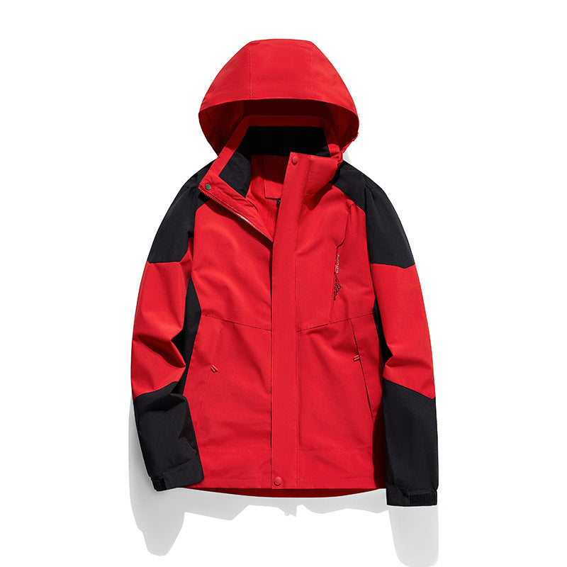 🔥🧥【1 kus, L–6XL】Nová outdoorová bunda 2 v 1 – vodoodolná, vetruodolná a hrejivá, vhodná na turistiku aj každodenné nosenie.