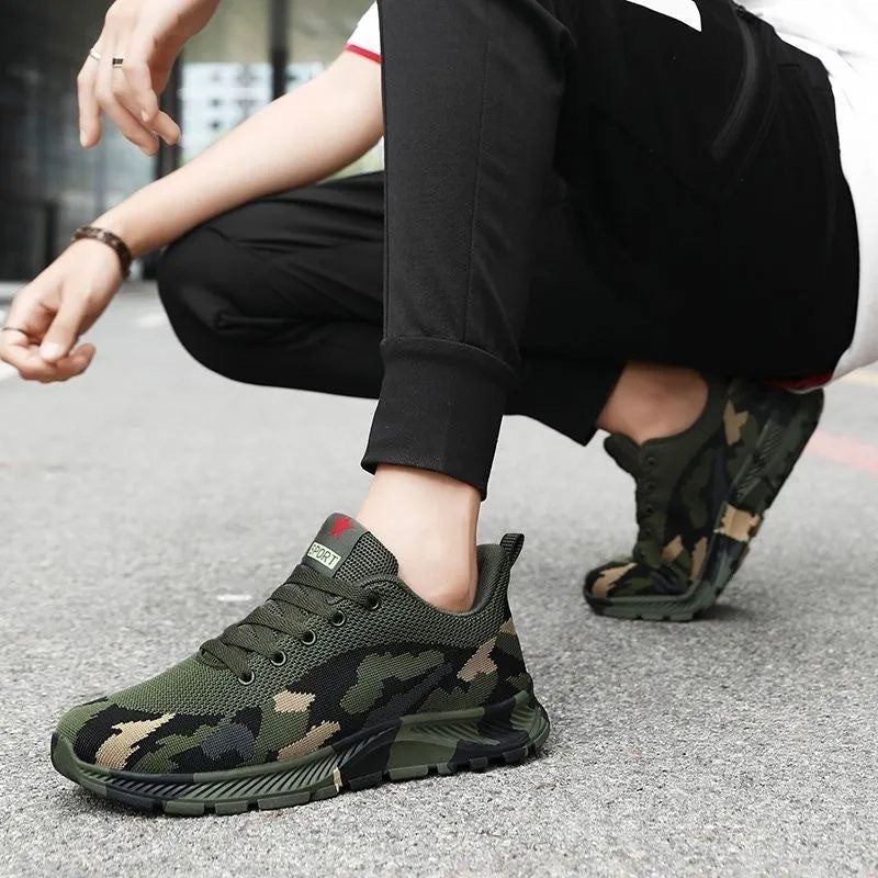 š„¾ć36-44ćBotas de senderismo de camuflaje para hombre