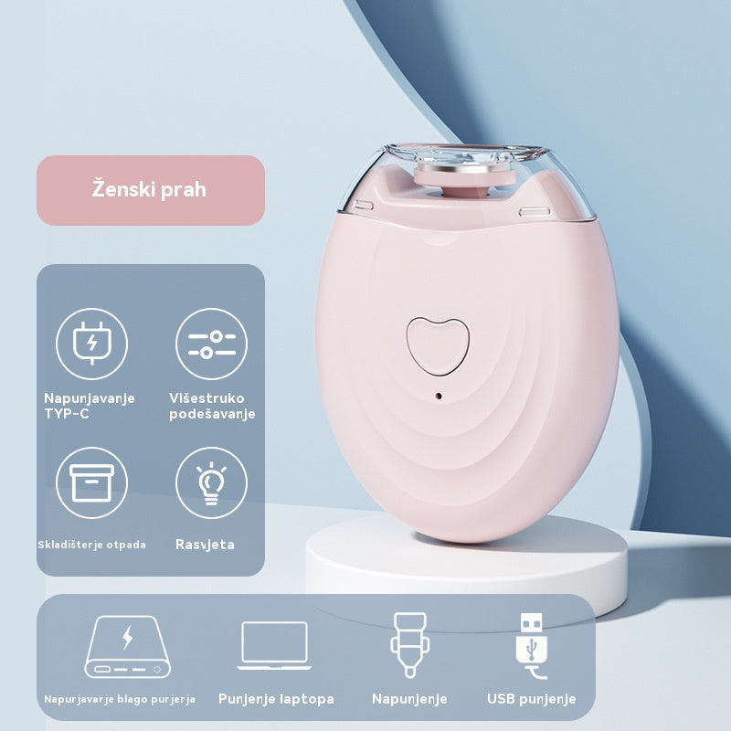 👶 Električna turpija za nokte ✨ Sigurna i nježna njega noktiju, punjiva putem USB-a, dizajn siguran za djecu kako bi se spriječilo priklještenje