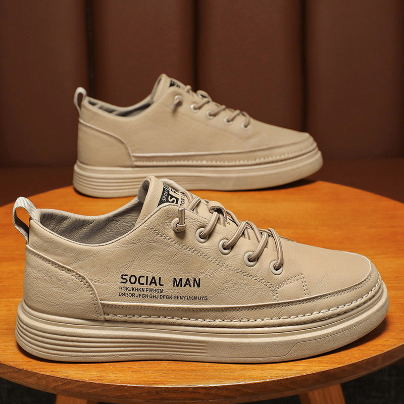 【39-44】 2025Primavera Nuevos zapatos de cuero de cuero de vaca suave Zapatos casuales