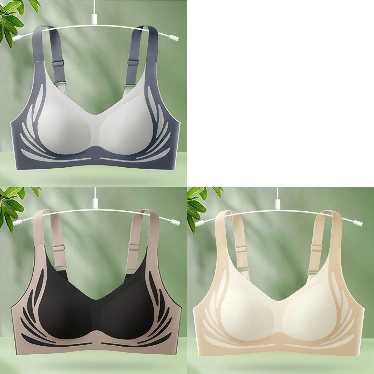 😍50% popusta😍❤️【40-85kg】【Paket od 3】Ženski jednodijelni bežični grudnjak