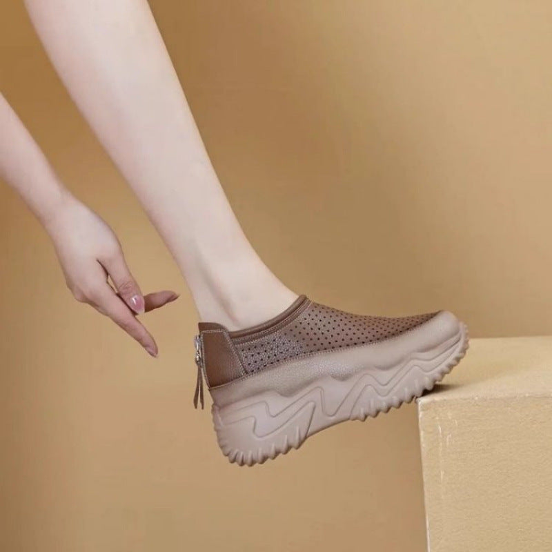 🔥【Отстъпка за ограничено време】【35-40】🔥👡Мека гумена стелка, силно отскачане, ежедневни работни обувки за жени.