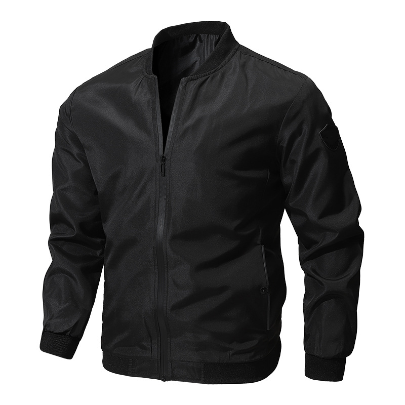 【🔥Zvjezdani proizvod 🔥】【S–6XL】🚀🧥Muška jednobojna ležerna bomber jakna, dostupna u velikim veličinama