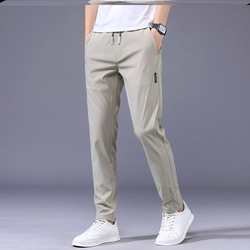 【M-5XL】2025 nuevos pantalones elásticos casuales para hombre, cómodos y de moda.