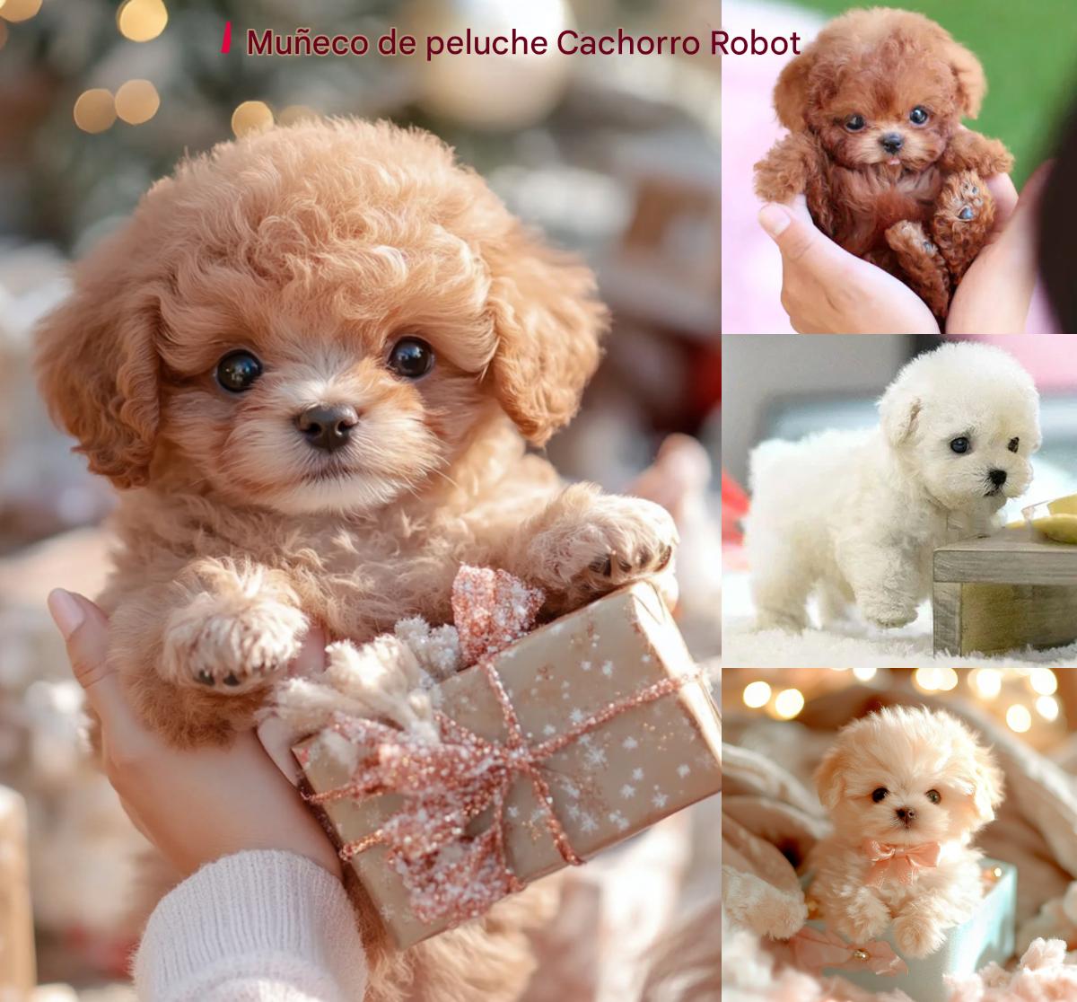 🥰💟Lindo robot de peluche de cachorro: puede ladrar, caminar y mover la cola.