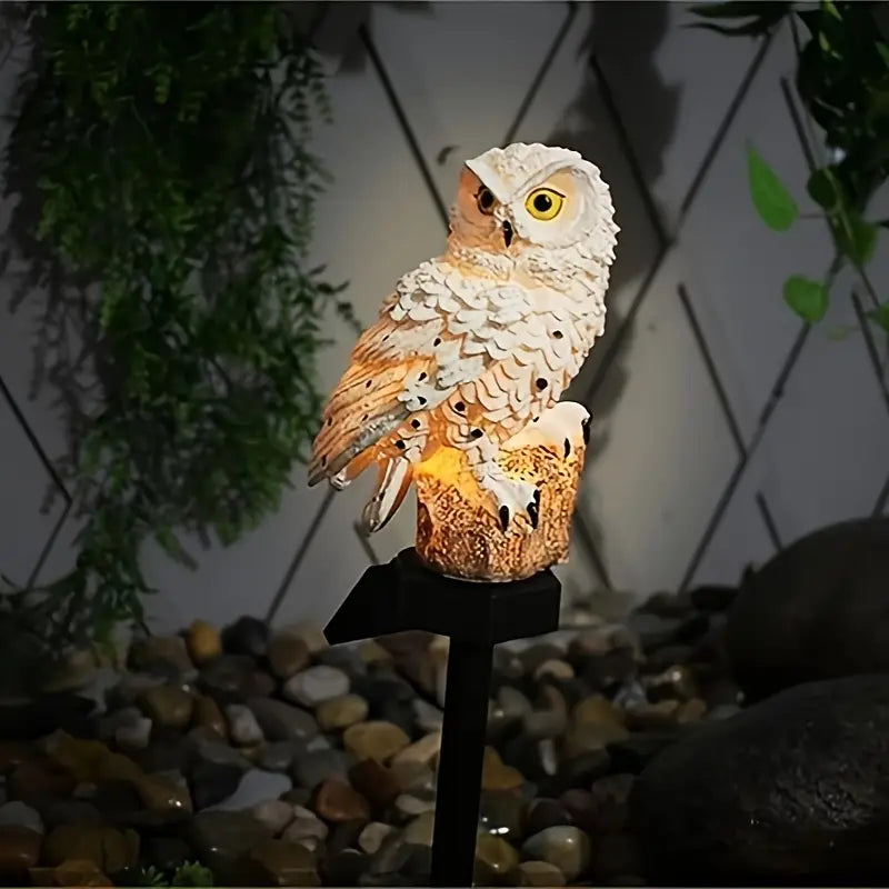 🔥Venta caliente🔥Nueva luz de césped solar para exteriores con forma de búho, modelo 2025. Iluminación decorativa para jardines, patios y paisajes.