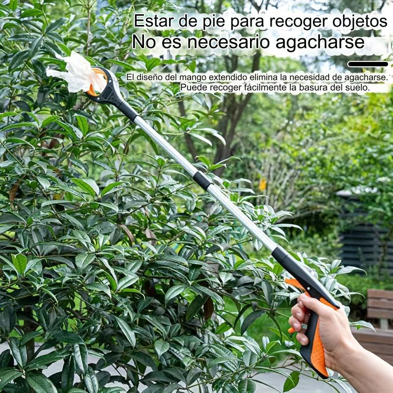【Clip de basura plegable giratorio】 Agarre plegable con accesorio giratorio de 360°, modelo plegable de aleación de aluminio engrosado, duradero y fácil de almacenar.
