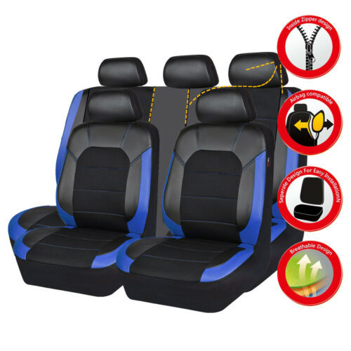 🔥Gran oferta🔥【Compra uno y llévate otro gratis】🚗Funda universal de cuero suave para asiento de coche de cuero empalmado🚗