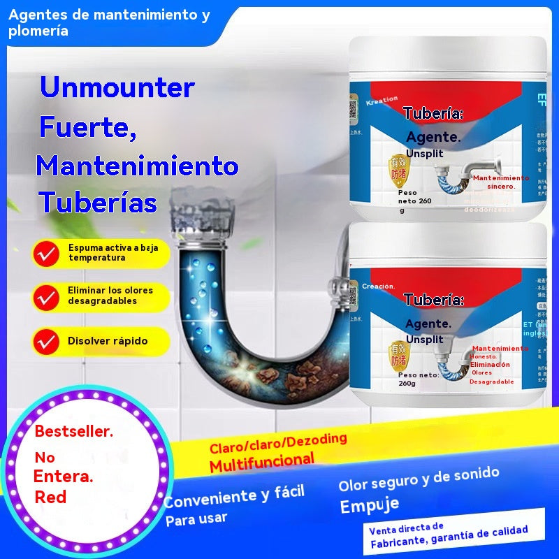 🔥 Compra uno y llévate otro gratis 🔥 Potente desatascador de desagües | ¡Disuelve fácilmente la grasa y las obstrucciones en inodoros y cocinas! ¡Desodorización de una sola vez!