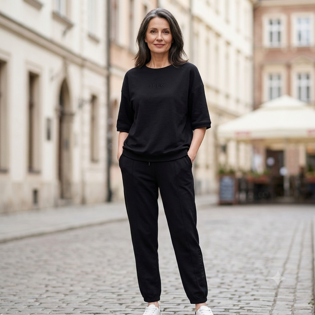 š¹ćM-4XLććBluzki + spodniećDamski dres casualowy z krótkim rÄkawem