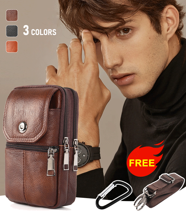 🔥📢Nuevo bolso para teléfono multifuncional, portátil y práctico para hombre🔥Bolso para colgar el teléfono🔥Bolso de hombro🔥Bolso bandolera