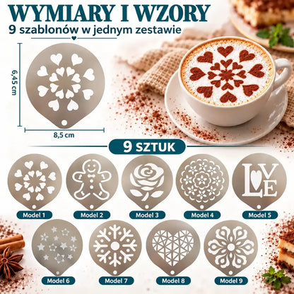 9 sztuka 109 zł☕ Forma do kawy latte art ze stali nierdzewnej