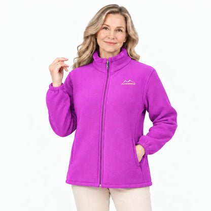 🧥 Dámska fleecová bunda XL–5XL — teplá, vetruodolná a pohodlná na jeseň a zimu.
