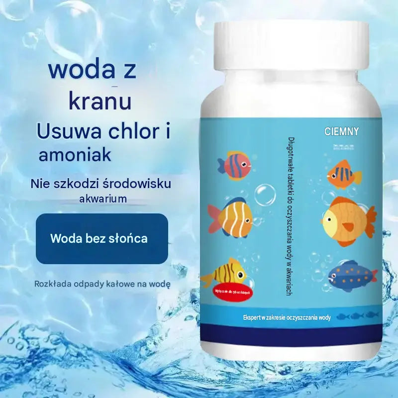 🔥Kup 1, a 1 dostaniesz gratis (2 butelki - 400 sztuk)🐠🌿 Tabletki do oczyszczania wody akwariowej + tabletki natleniające
