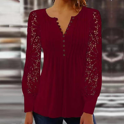 🎁【Zniżka ograniczona czasowo】【S-3XL】🔥💥Wysokiej jakości tkaniny jedwabne zbierane są raz na trzy lata,Ażurowe koronkowe wykończenia pozwalają wyrazić osobisty styl, nie będąc przy tym krzykliwymi.