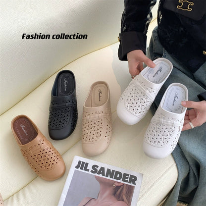 【36-41】ženske casual modne ravne polu papuče