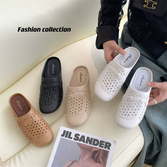 【36-41】ženske casual modne ravne polu papuče