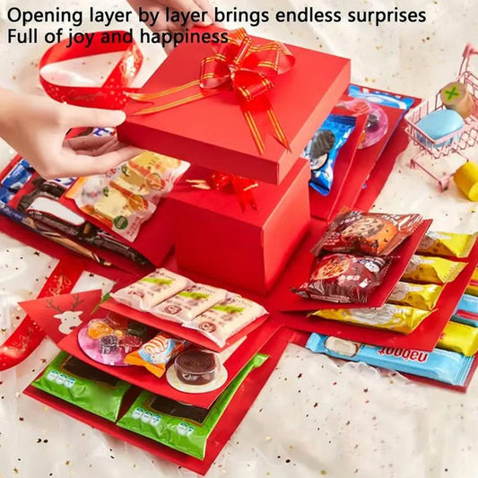 🎁【Compra 1 y llévate 1 gratis】✨Set de Cajas de Regalo Sorpresa Explosiva, perfecto para cumpleaños, sorpresas, envoltura de regalos y regalos para niños, chicos y novias.【Solo incluye la caja】